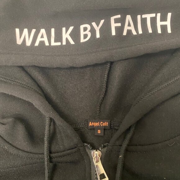 "Fear No Evil" Hoodie – Angel Cult | Walk By Faith | Size S - Picture 5 of 7